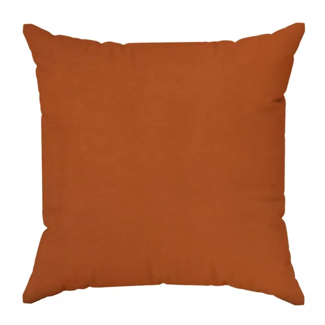 Poszewka szyta DORA - HIT ruda z miękkiej tkaniny o welurowej strukturze