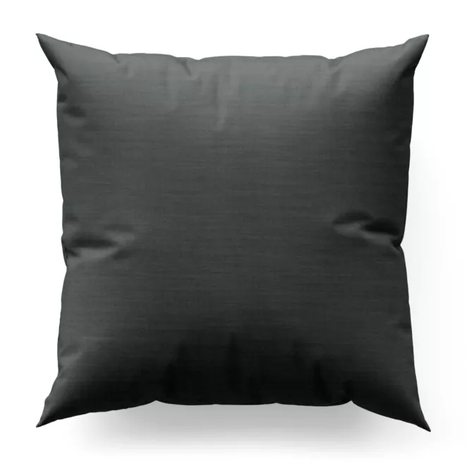 Poszewka szyta stalowa z miękkiej tkaniny o naturalnym splocie w stylu ekologicznym