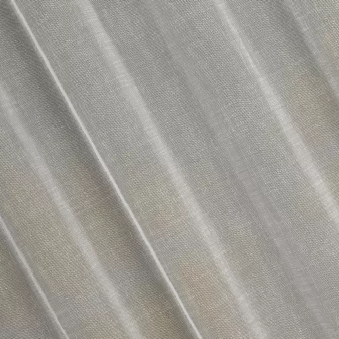 R135/3 Firana szyta na taśmie 5 cm kremowa z miękkiej tkaniny o naturalnym splocie