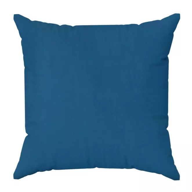 Poszewka szyta ENYA granatowa z miękkiej półmatowej tkaniny welwetowej