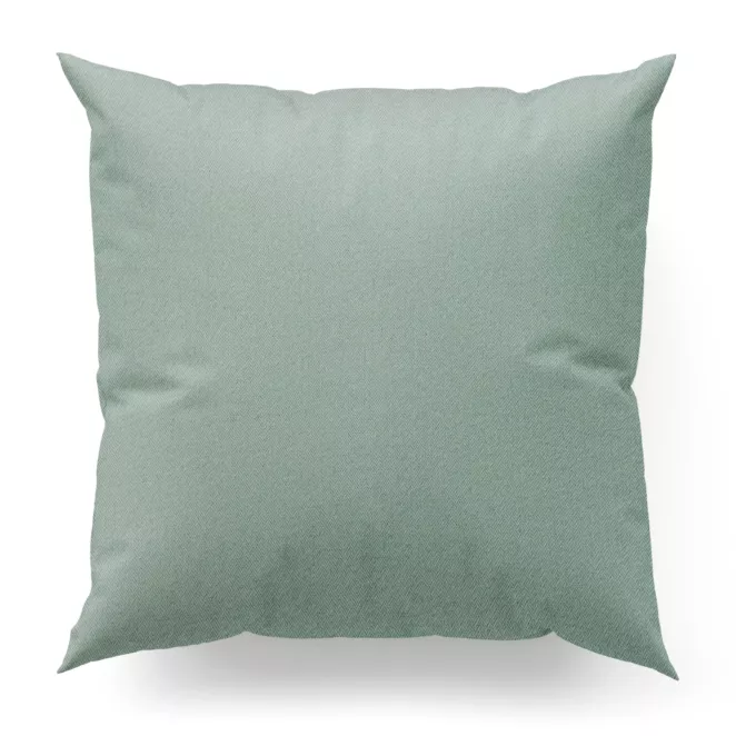 Poszewka na wymiar miętowa z tkaniny z jodełkowym wzorem geometrycznym