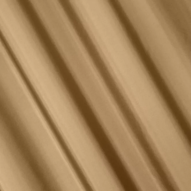 L108/7 Zasłona szyta na taśmie 5 cm ciemnobeżowa z gładkiej tkaniny z delikatnym połyskiem