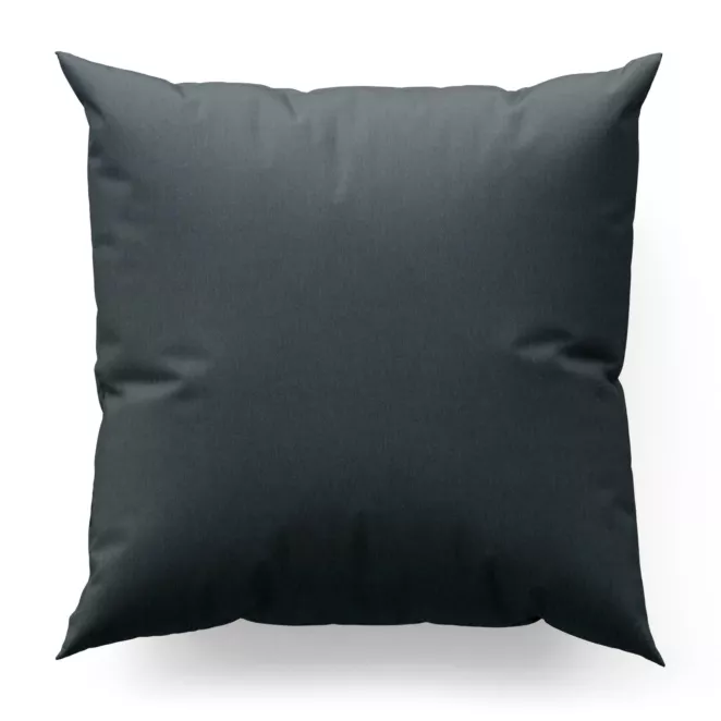 Poszewka szyta grafitowa z miękkiej tkaniny z efektem melanżu