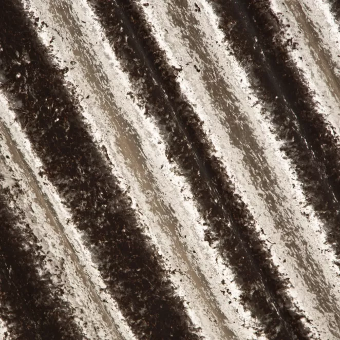 R189/3 Zasłona szyta na taśmie 5 cm brązowa z miękkiej tkaniny welwetowej z efektem kreszowania