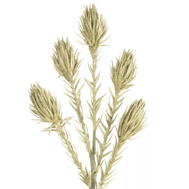 Kwiat sztuczny z brokatem