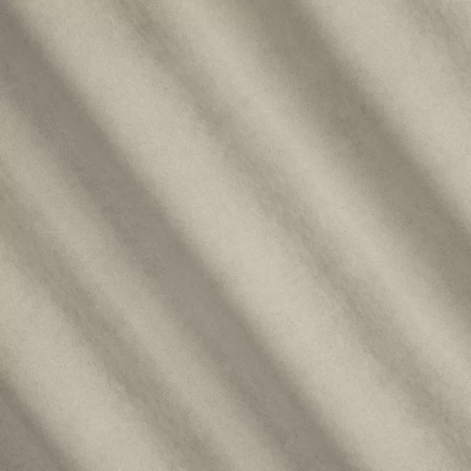 L56/4 Zasłona szyta na taśmie 5 cm ADESSA ciemnobeżowa z miękkiej tkaniny o welurowej strukturze