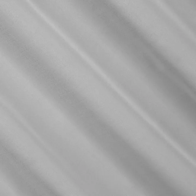 L131/9 Firana szyta na taśmie 5 cm srebrna z miękkiej i połyskliwej tkaniny, wykończona obciążnikiem