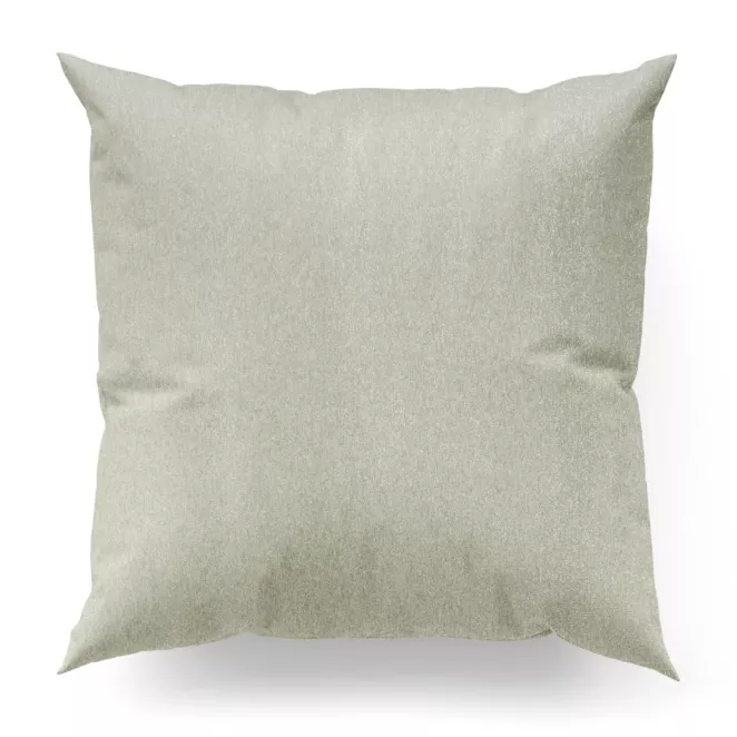 Poszewka szyta naturalno srebrna z gładkiej tkaniny przeplatanej błyszczącą lureksową nicią