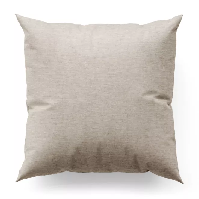 Poszewka szyta BRIANNA beżowa miękka szenilowa o wyraźnym splocie i lekkim połysku