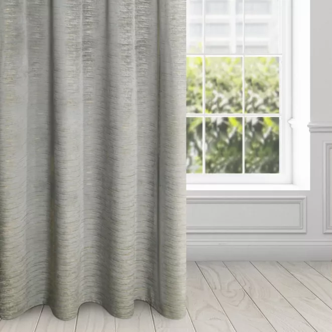 Zasłona welwetowa stalowa 140x250 przelotka - ALUVIA