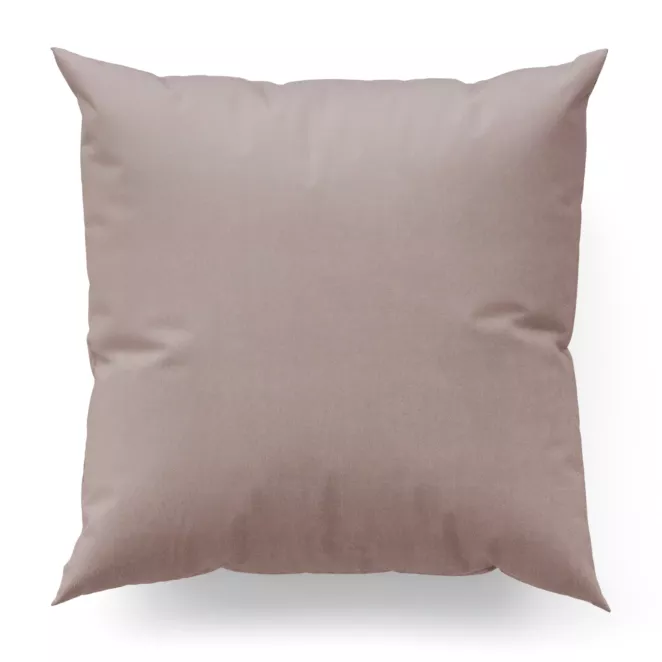 Poszewka szyta ENYA pudrowo różowa z miękkiej półmatowej tkaniny welwetowej