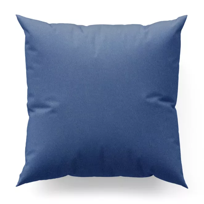 Poszewka szyta niebieska z gładkiej zaciemniającej tkaniny typu dimout