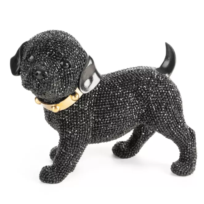 PIES - figurka dekoracyjna ELDO o drobnym strukturalnym wzorze