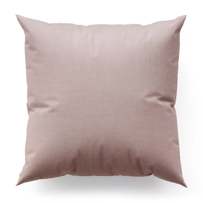 Poszewka szyta ciemnoróżowa z miękkiej tkaniny o welurowej strukturze