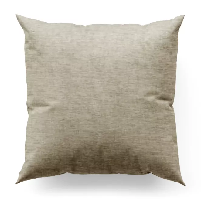 Poszewka szyta BRIANNA beżowa miękka szenilowa o wyraźnym splocie i lekkim połysku