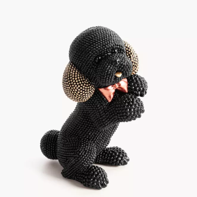 PIES - figurka dekoracyjna ELDO o drobnym strukturalnym wzorze