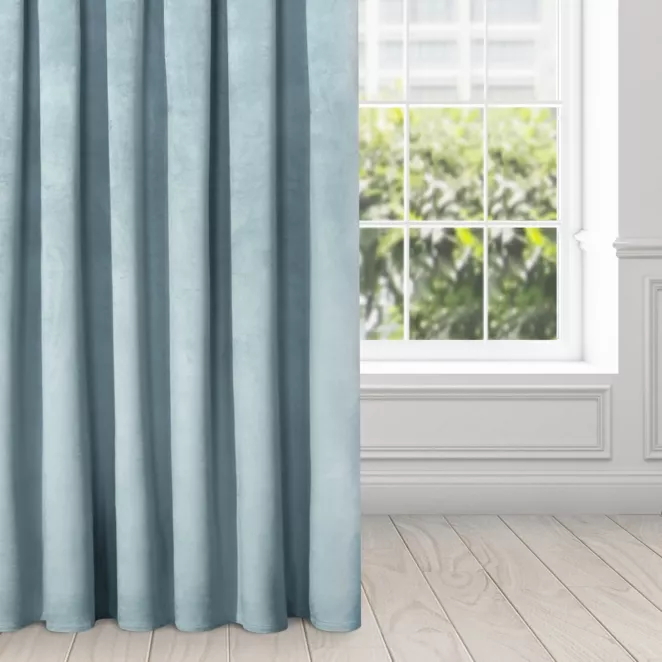 Zasłona morska z miękkiego welwetu 140x250 cm przelotka - SUZANA