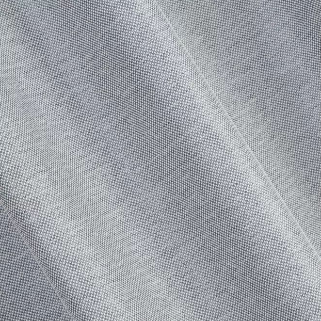 L1/5 Zasłona szyta na taśmie 5 cm PUERTA popielata z tkaniny o pięknym naturalnym dwukolorowym splocie