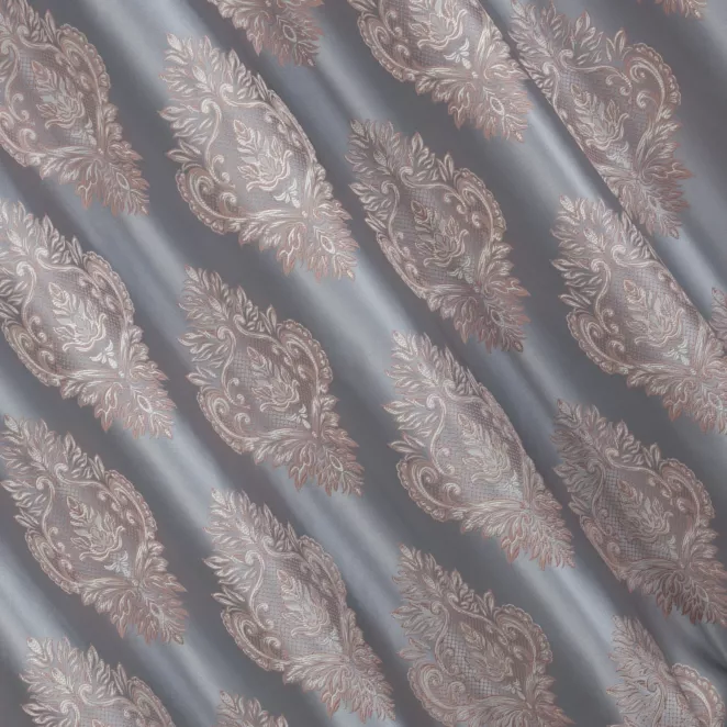 R197/4 Poszewka szyta błękitna miękka w dotyku, z ornamentowym wzorem Pierre Cardin