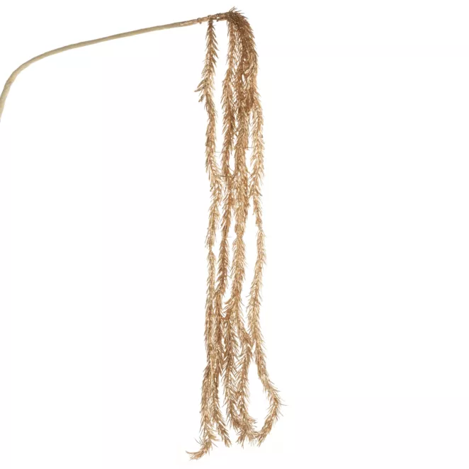 Zimowa gałązka w subtelnie lśniącym szampańskim kolorze