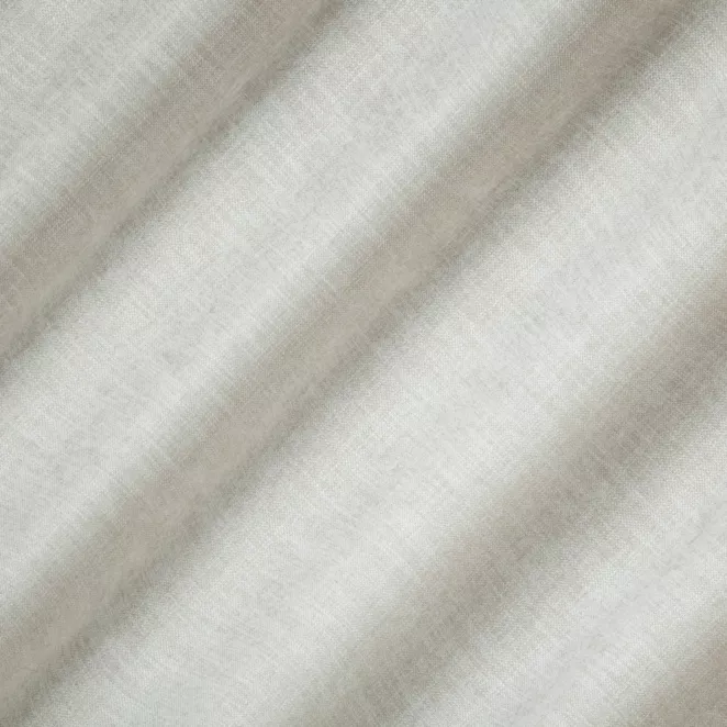 R214/2 Zasłona szyta na taśmie 5 cm beżowa z miękkiej tkaniny szenilowej o wyraźnym splocie z efektem melanżu