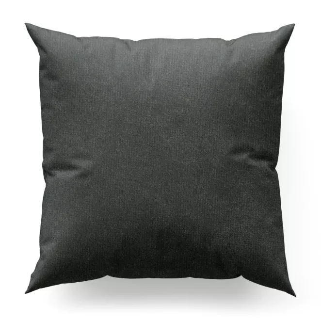 Poszewka szyta ENYA grafitowa z miękkiej półmatowej tkaniny welwetowej