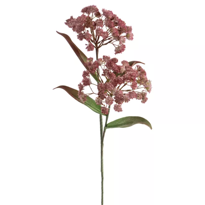 Kwiat sztuczny ciemnoróżowy z plastycznej pianki foamiran 73 cm