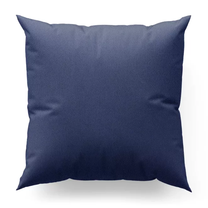 Poszewka szyta granatowa z eleganckiej matowej tkaniny o drobnym splocie