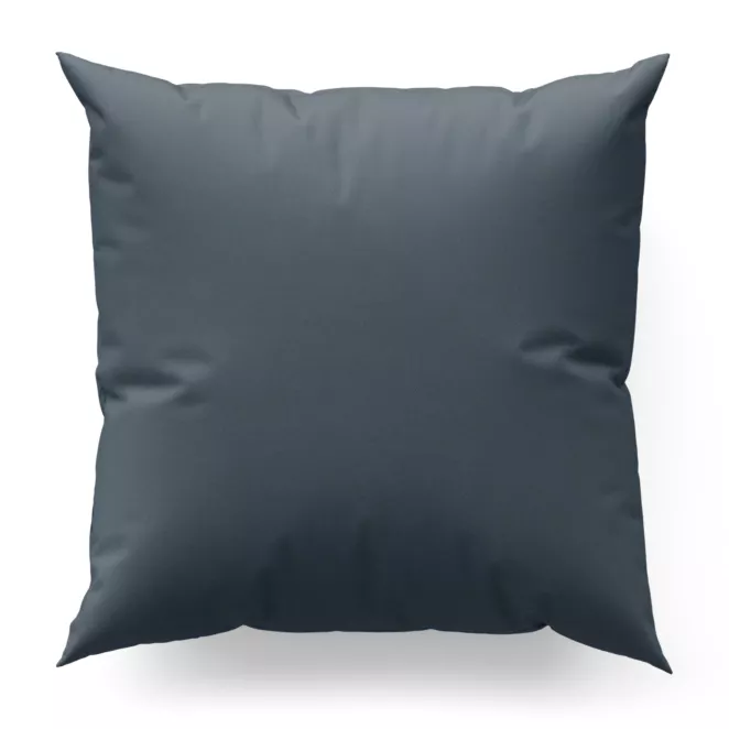 Poszewka szyta stalowa z gładkiej tkaniny typu blackout