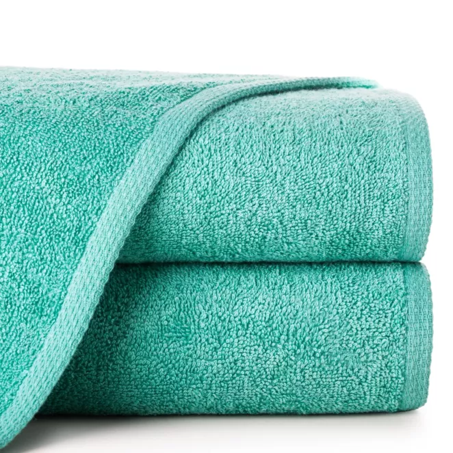 Ręcznik kąpielowy 50x90 cm bawełniany kolor ciemnomiętowy 400 g/m2 GŁADKI 1
