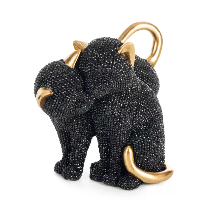 KOT - figurka dekoracyjna ELDO 3 o drobnym strukturalnym wzorze