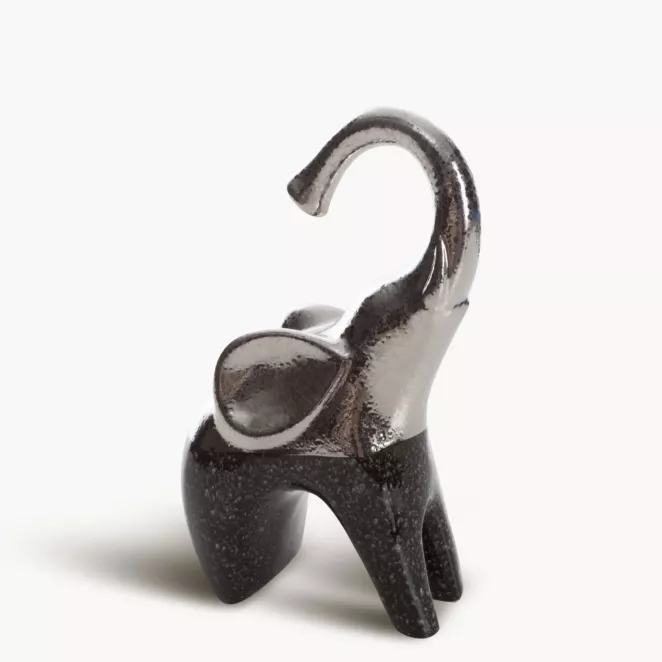 Figurka Słonia z glinki ceramicznej LEO