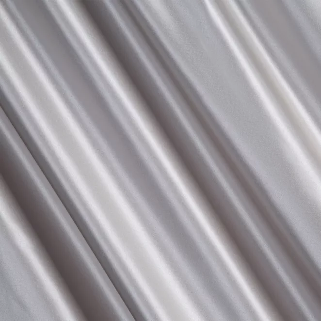 P68/51 Zasłona szyta na taśmie 5 cm AMAYA popielata z jednokolorowej gładkiej tkaniny