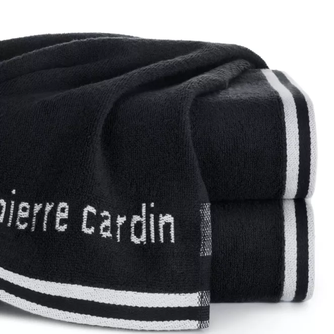 Ręcznik do rąk 30x50 cm bawełniany kolor czarny z kolekcji Pierre Cardin