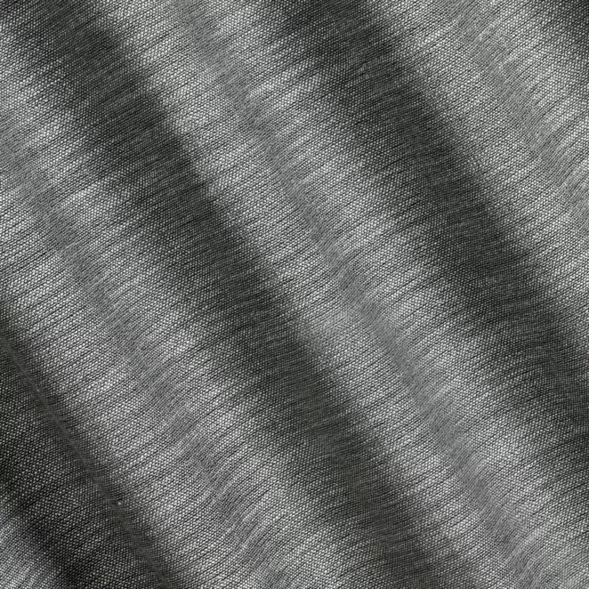 H185/7 Zasłona szyta na taśmie 5 cm FELICITY grafitowa o naturalnym splocie w melanżowych odcieniach