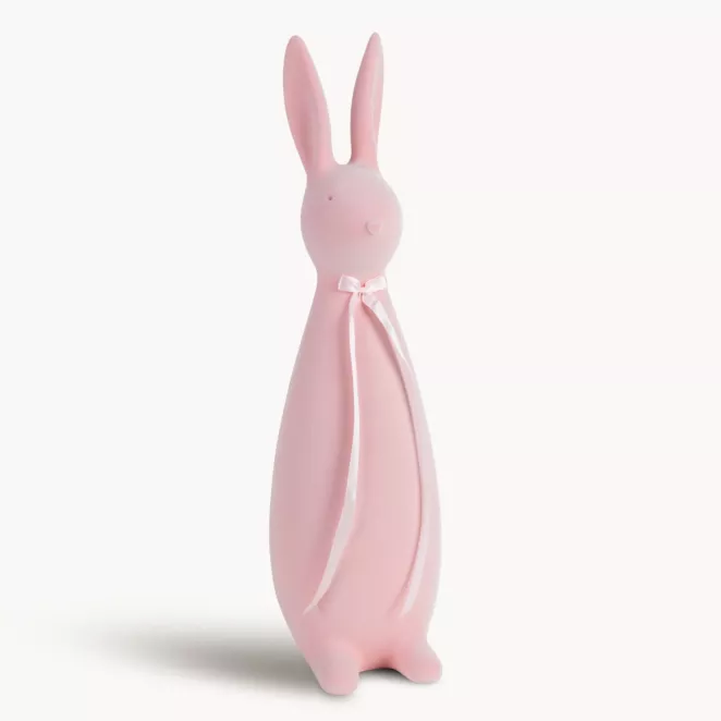 Wielkanocna figurka w kształcie zajączka o strukturalnym meszkowym wykończeniu