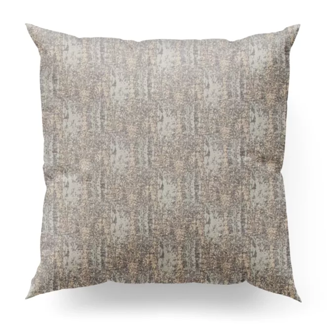 Poszewka szyta srebrno złocista z tkaniny z wzorem w formie przecierki na błyszczącym tle Pierre Cardin