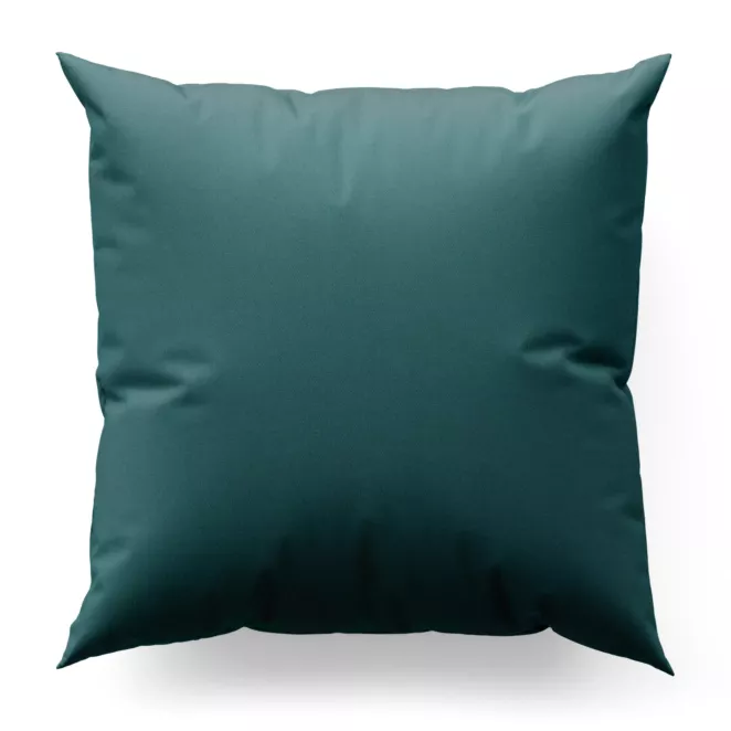 Poszewka szyta ciemnoturkusowa z gładkiej tkaniny z delikatnym połyskiem Italissima Eva Minge