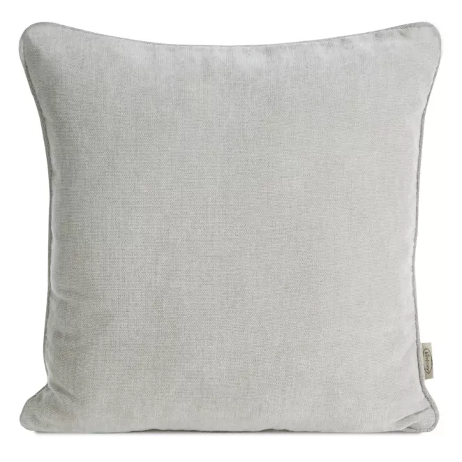 Poszewka na poduszkę 45x45 cm szenilowa, jasnobeżowa NILO