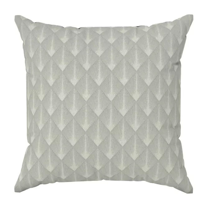 Poszewka szyta beżowo złota z tkaniny w elegancki geometryczny wzór z błyszczącą nicią