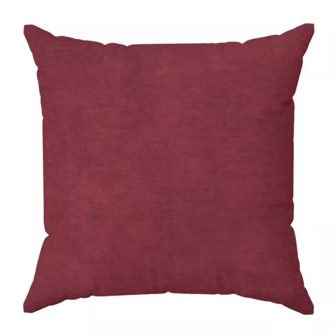 Poszewka szyta DORA - HIT bordowa z miękkiej tkaniny o welurowej strukturze