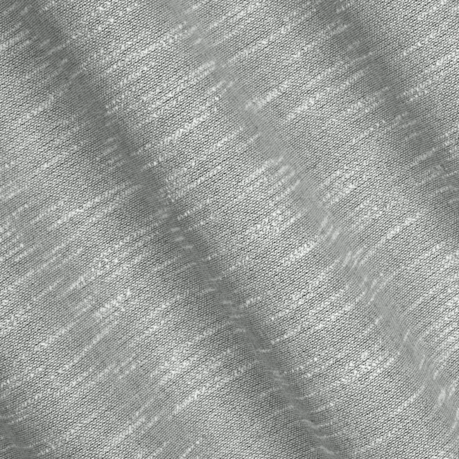 H211/7 Zasłona szyta na taśmie 5 cm jasnoszara z matowej luźnotkanej tkaniny z efektem melanżu, wykończona obciążnikiem