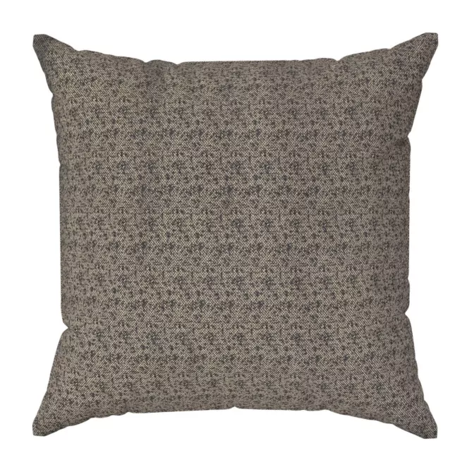 Poszewka szyta czarno złota z szenilowej tkaniny w drobny geometryczny wzór przetykany błyszczącą nicią