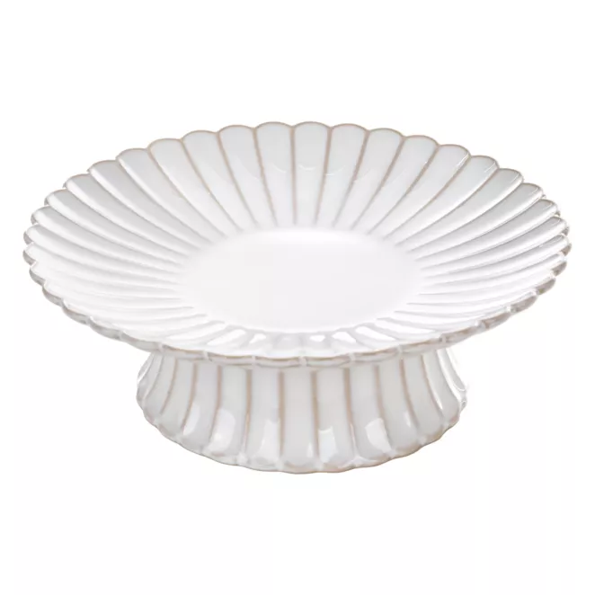 Patera ceramiczna dekoracyjna kremowo-beżowa z przecieranym wzorem w stylu eko średnica 23x8 cm AVRIL