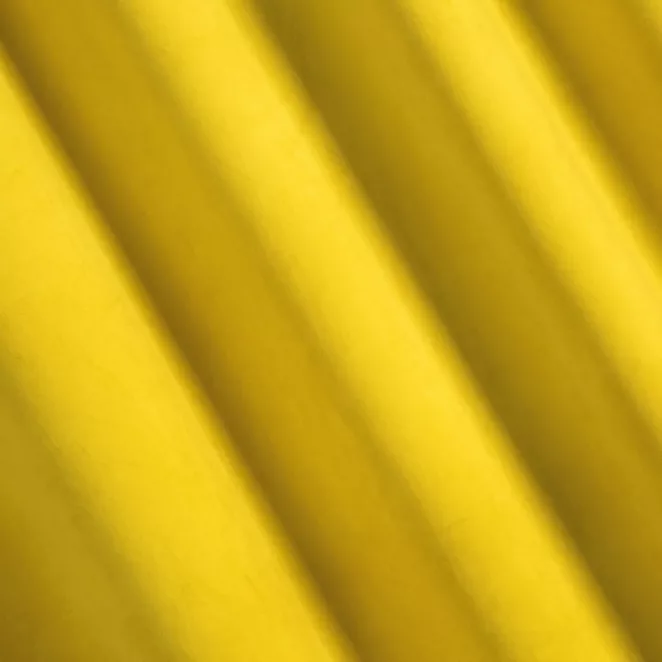 P277/34 Zasłona szyta na taśmie 5 cm ENYA żółta z miękkiej półmatowej tkaniny welwetowej