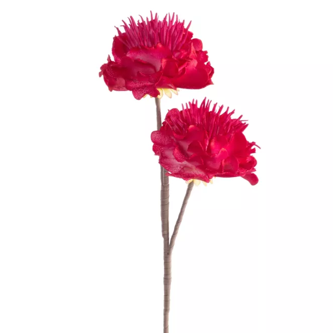 Kwiat sztuczny ciemnoróżowy z plastycznej pianki foamiran 64 cm