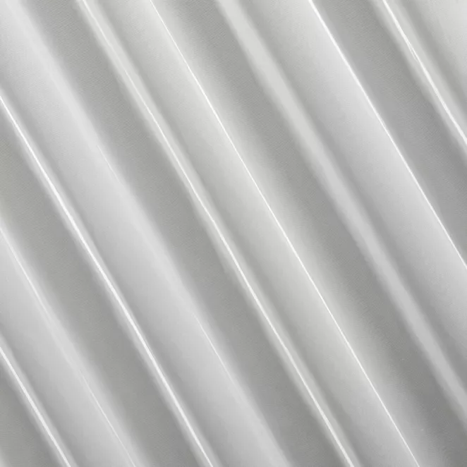 E117/10 Firana szyta na taśmie 5 cm naturalna z matowej tkaniny typu peru, wykończonej obciążnikiem Italissima Eva Minge