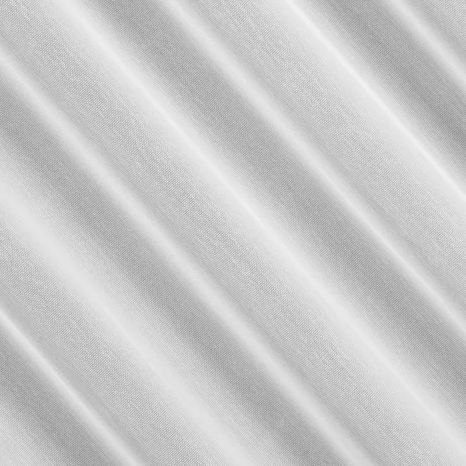 M229/4 Firana szyta na taśmie 5 cm biała z półprzeźroczystej tkaniny w drobną krateczkę, wykończonej obciążnikiem