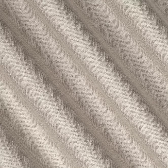 L181/4 Zasłona szyta na taśmie 5 cm jasnobeżowa z tkaniny szenilowej o wyraźnym splocie