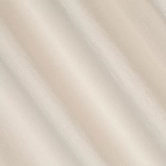L117/2 Zasłona szyta na taśmie 5 cm kremowa z szenilowej tkaniny z dodatkiem połyskującej nici
